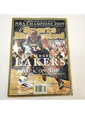 Sports Illustrated 2009 NBA Champions Lakers Kobe Bryant Commemorative HTF BA200